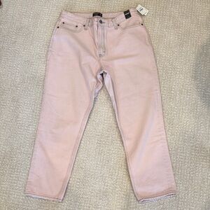 Abercrombie & Fitch Women's Light Pink MOM Jeans
